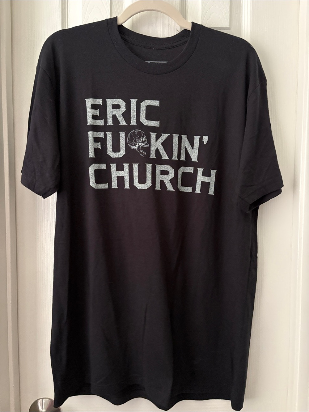 Eric Church Graphic Crewneck Concert T-Shirt Black country music L